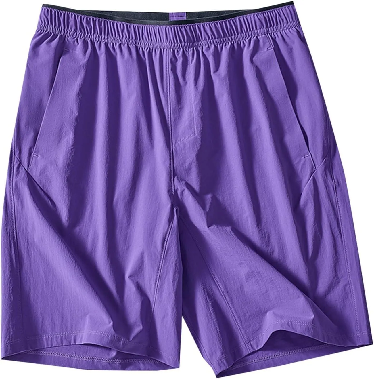 Xiaojmake Mens Athletic Running Shorts with Compression Liner Quick Dry Ice Silk Sports Gym Hiking Shorts with Zip Pockets