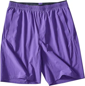 Xiaojmake Mens Athletic Running Shorts with Compression Liner Quick Dry Ice Silk Sports Gym Hiking Shorts with Zip Pockets