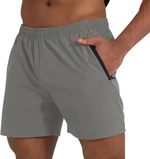 Xiaojmake Men's Running Shorts 5" Quick Dry Gym Workout Active Shorts Lightweight Breathable Basketball Shorts with Pockets
