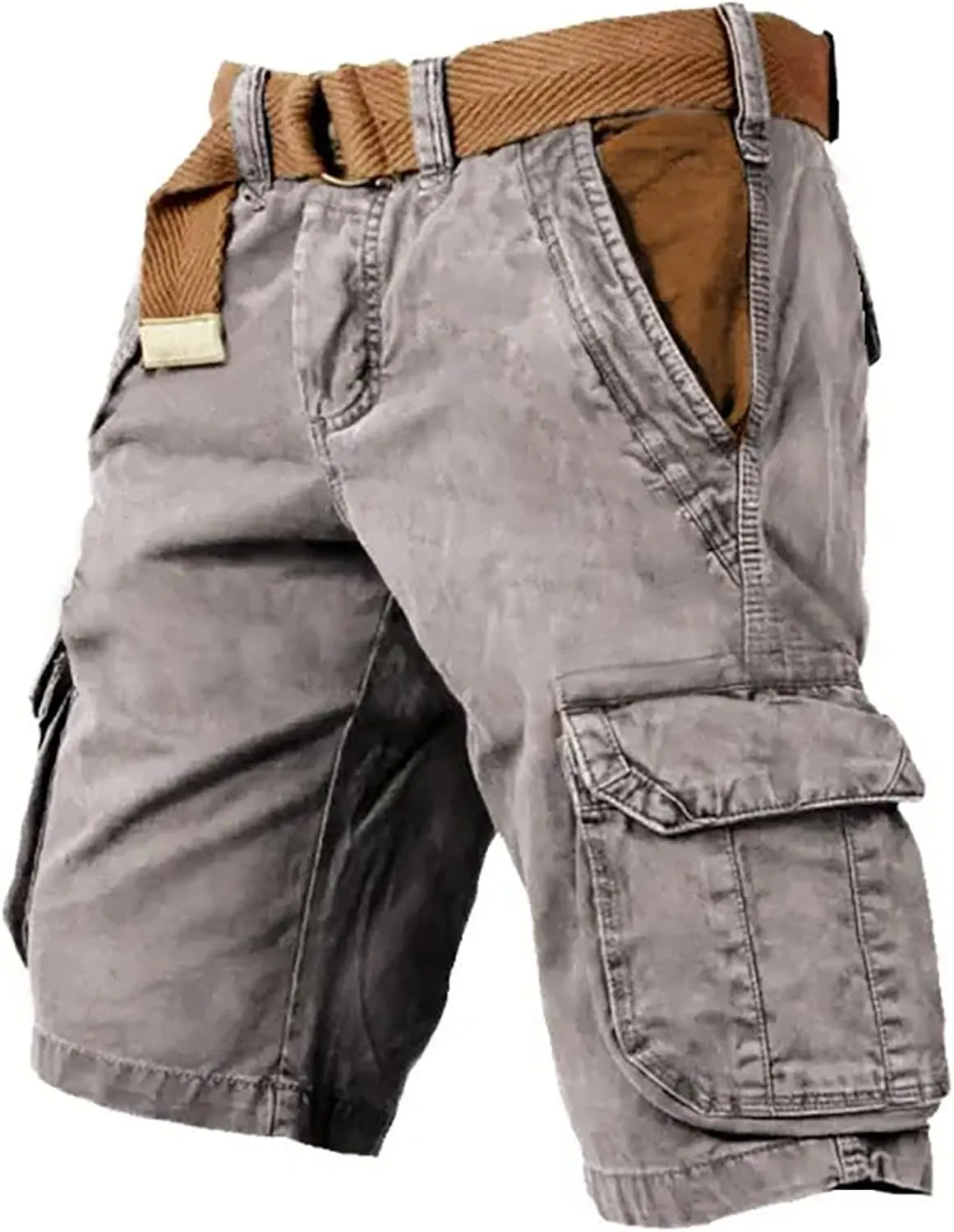 Ymosrh Cargo Shorts for Men Casual Outdoor Hiking Fishing Travel Military Short Pants Workwear, S-5XL