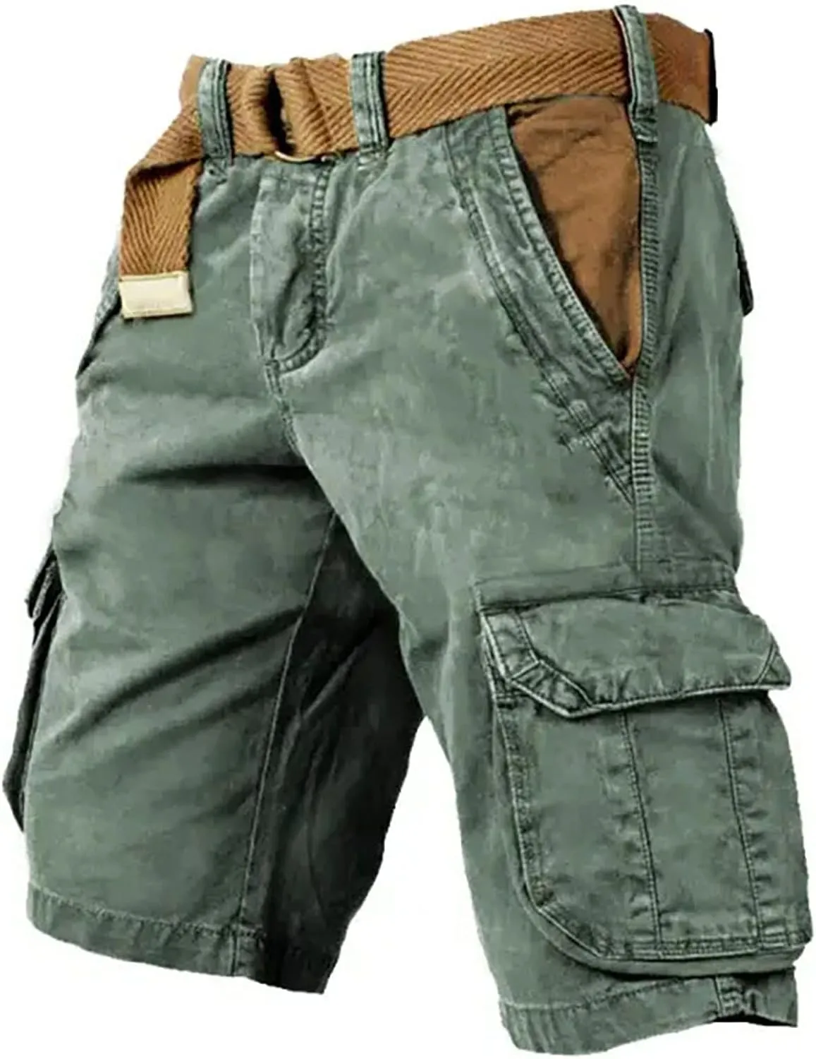 Ymosrh Cargo Shorts for Men Casual Outdoor Hiking Fishing Travel Military Short Pants Workwear, S-5XL