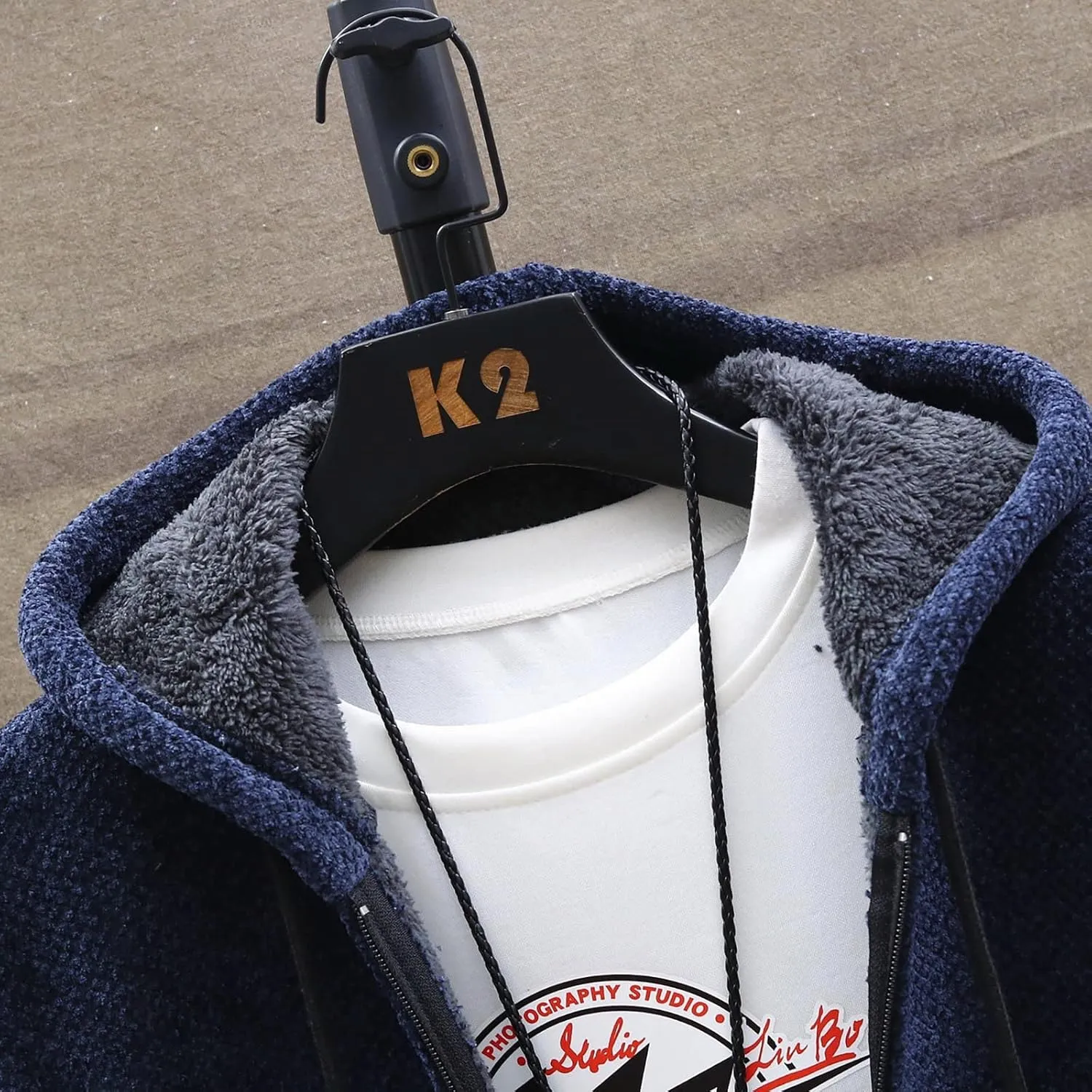 Ymosrh Mens Coat and Winter Men's Fashion Loose Cardigan Warm Lapel Hooded Jacket Sweater Lightweight Rain Jacket