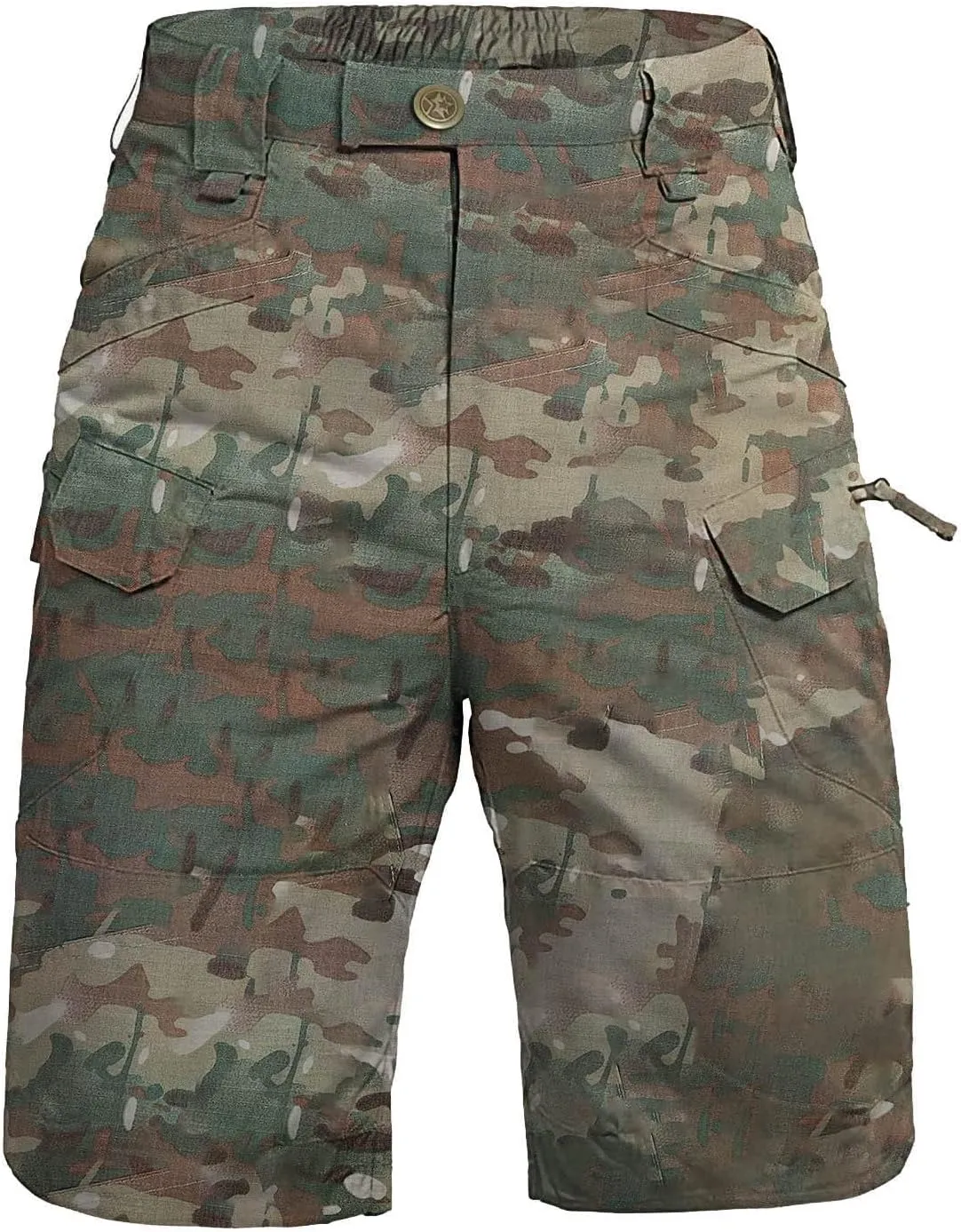 Ymosrh Men's Military Shorts Lightweight Water Resistant Tactical Shorts Stretch Outdoor Pants with Pockets, S-5XL