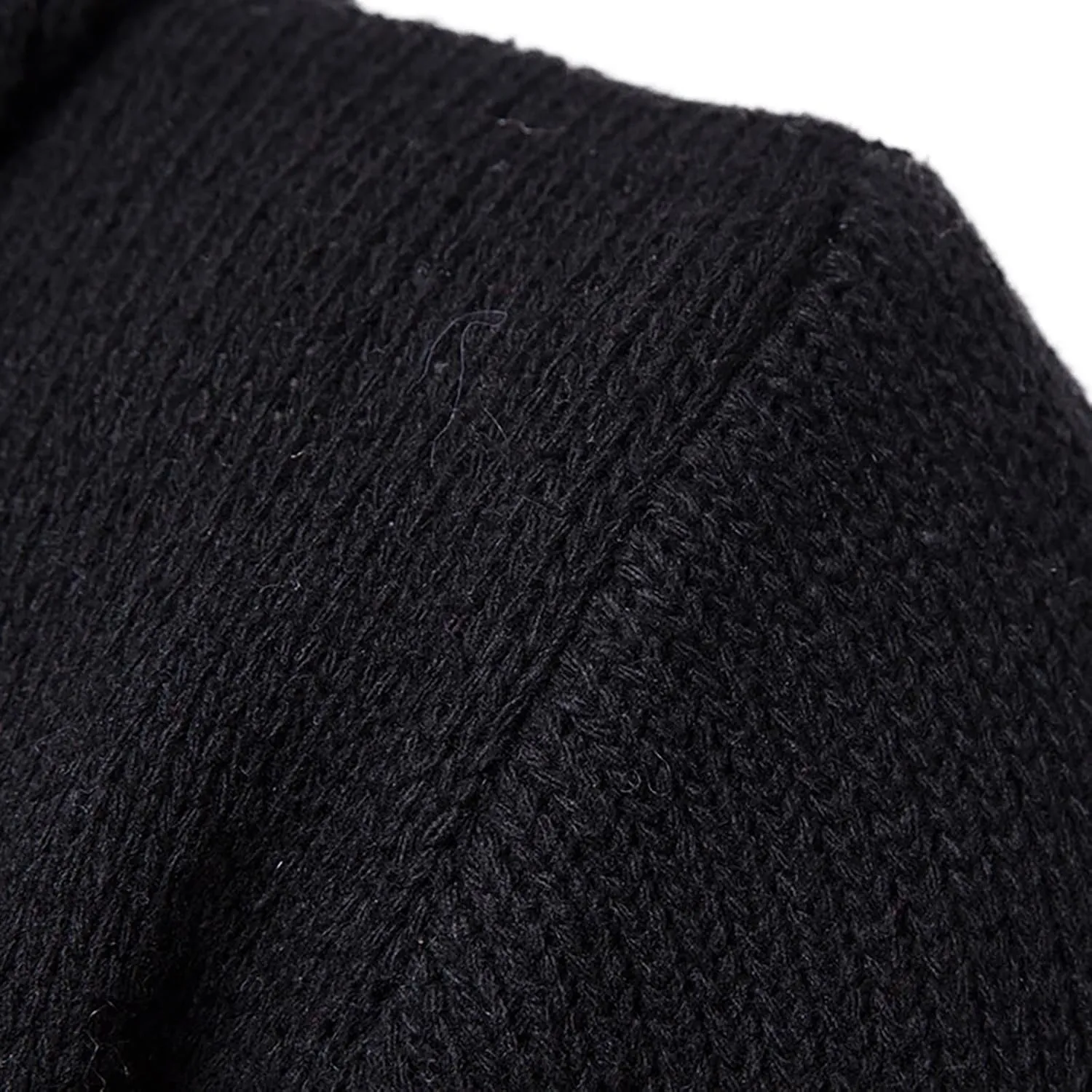 ZYXTIM Mens Cardigan Sweater Shawl Collar Chunky Warm Open Front Long Sleeve Knit Thick Slim Fit Hooded Sweaters with Pockets