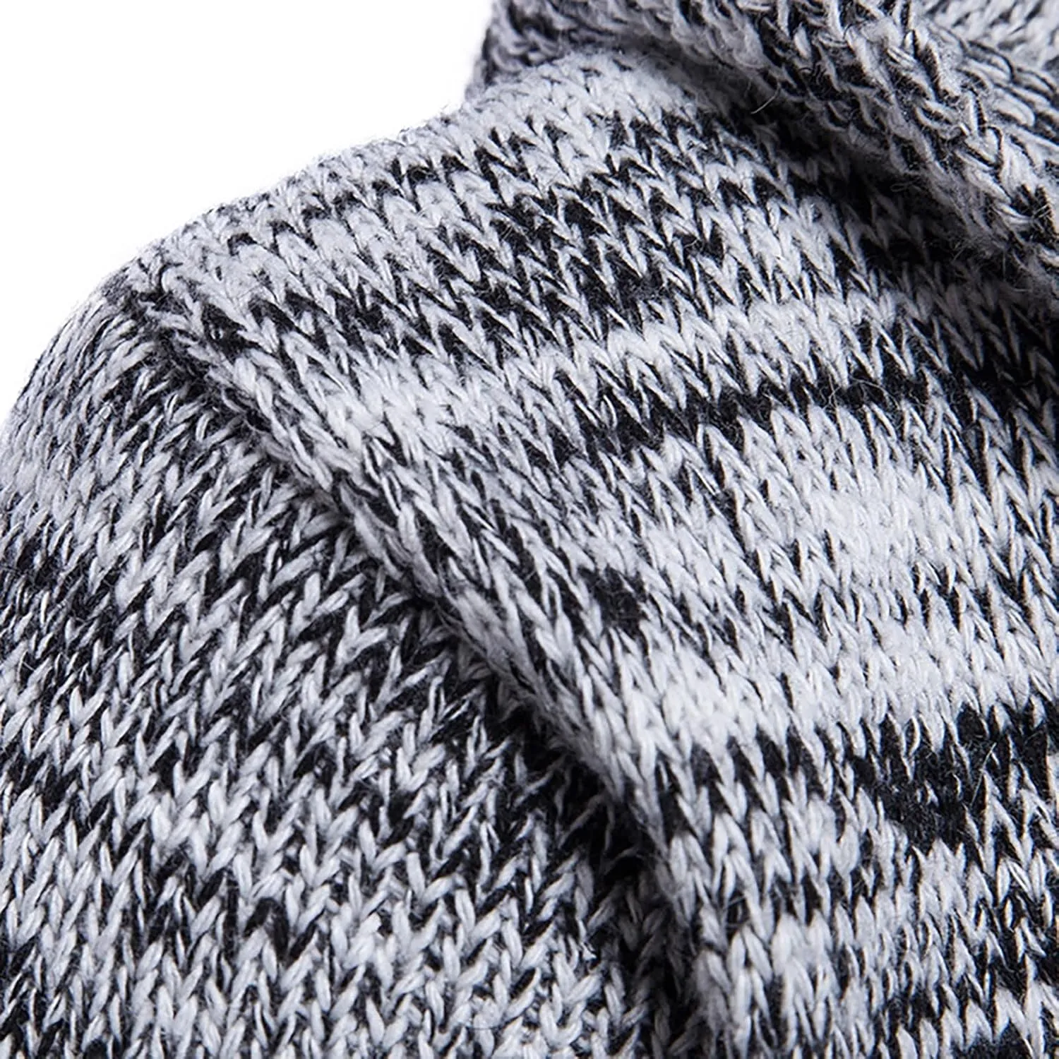 ZYXTIM Mens Cardigan Sweater Shawl Collar Chunky Warm Open Front Long Sleeve Knit Thick Slim Fit Hooded Sweaters with Pockets